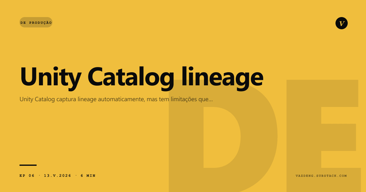 Instrumentando lineage do zero com Unity Catalog