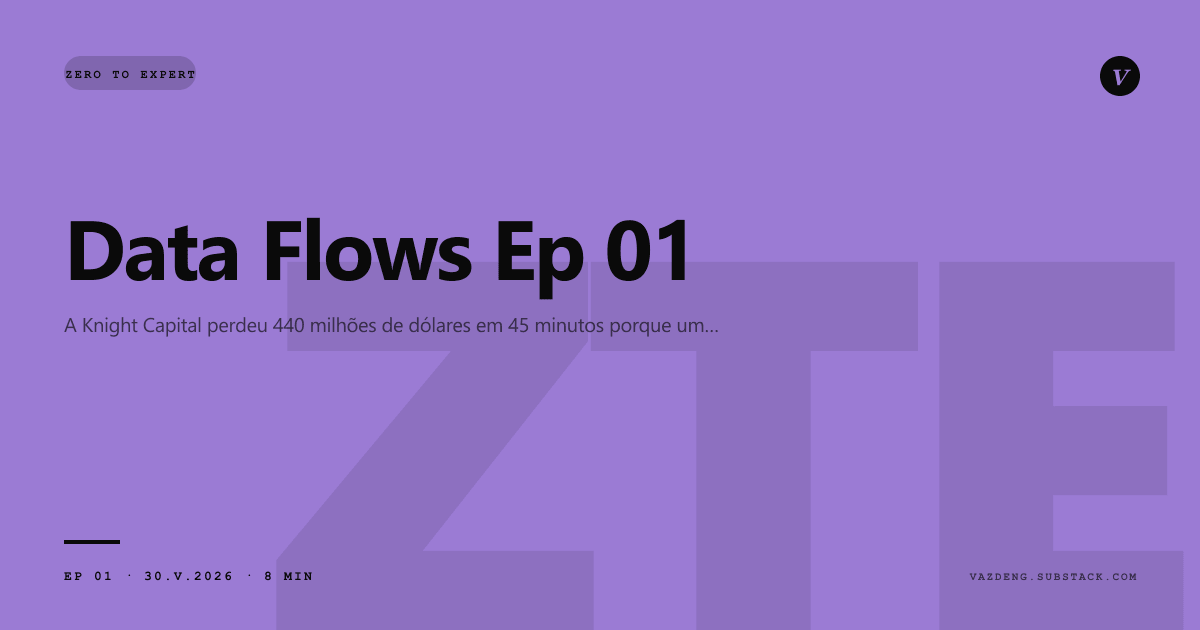 Data Flows Ep01: o conceito que vem antes de qualquer ferramenta